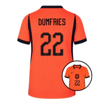 Billige Fotballdrakt Nederland Denzel Dumfries #22 Replika Hjemmedrakt Dame VM 2026 Kortermet